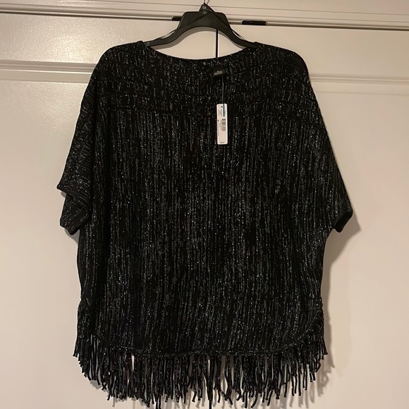 new directions Sweaters - New Direction Plus Black and Silver Sweater